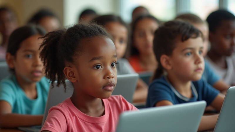 Students in an ESL classroom