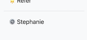 Profile with your first name