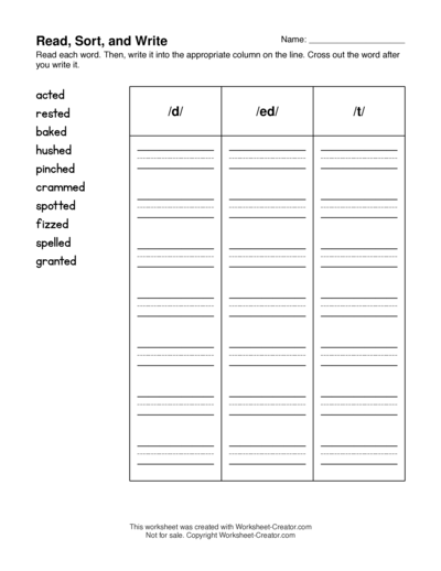 Read, Sort, and Write