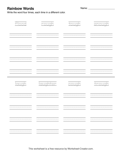 Rainbow Words